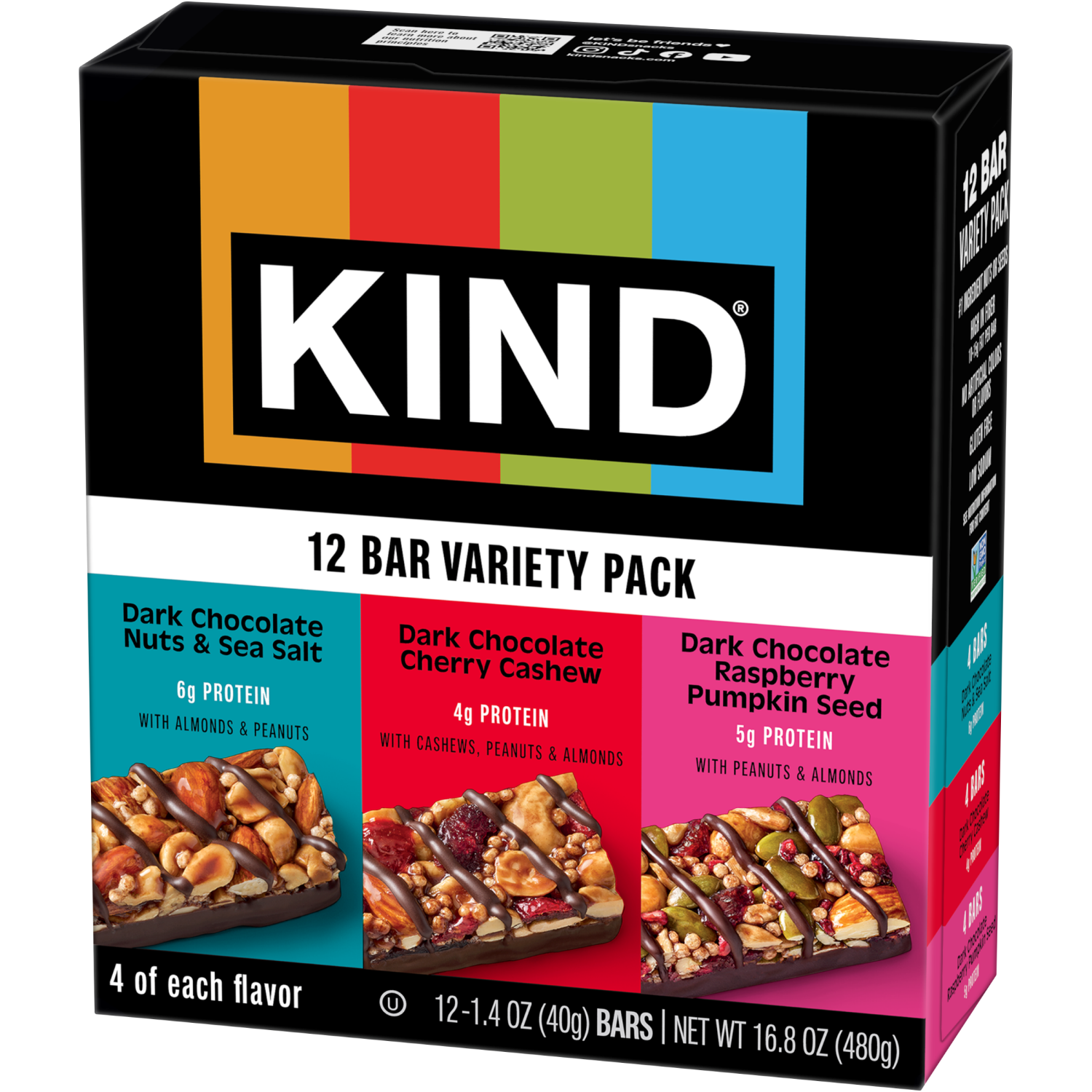 slide 6 of 6, KIND Chocolate Nut Bar Variety Pack, 12/16.8 oz