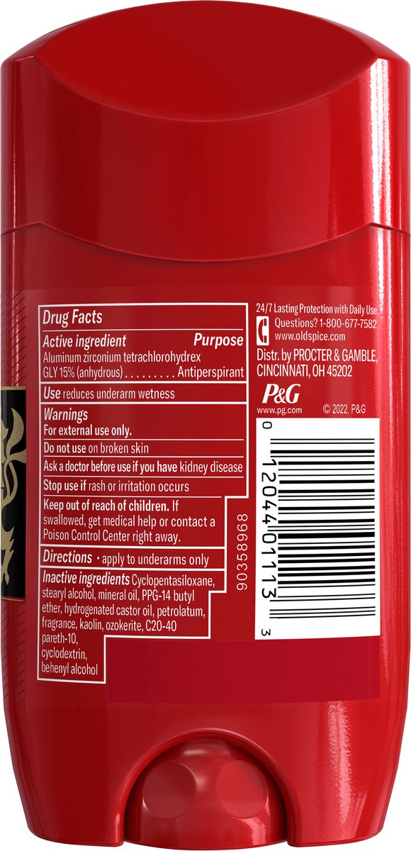 slide 2 of 3, Old Spice Red Collection Swagger Invisible Solid Antiperspirant & Deodorant for Men - 2.6oz, 2.6 oz