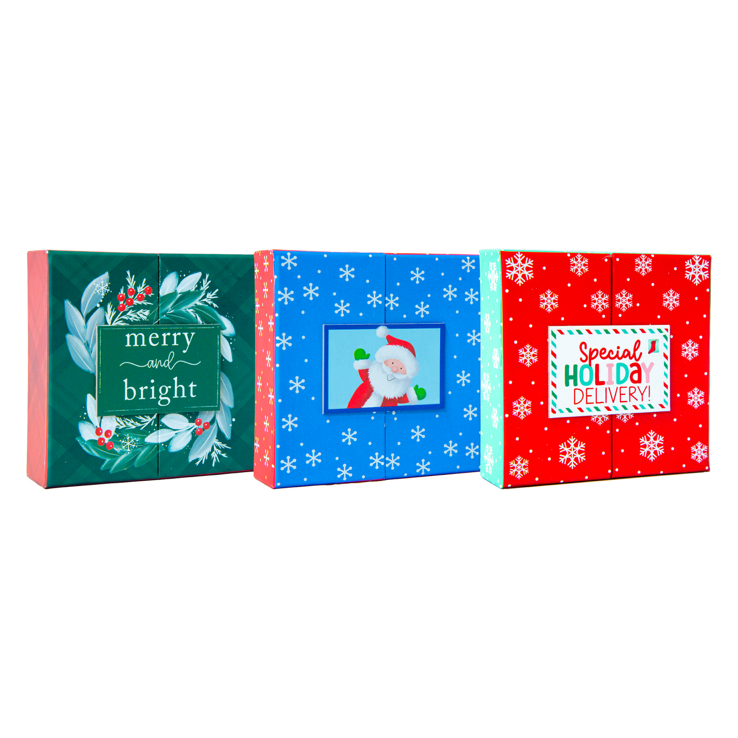 slide 2 of 3, Split Dimension Gift Card Holder, 3 Designs, 4 in