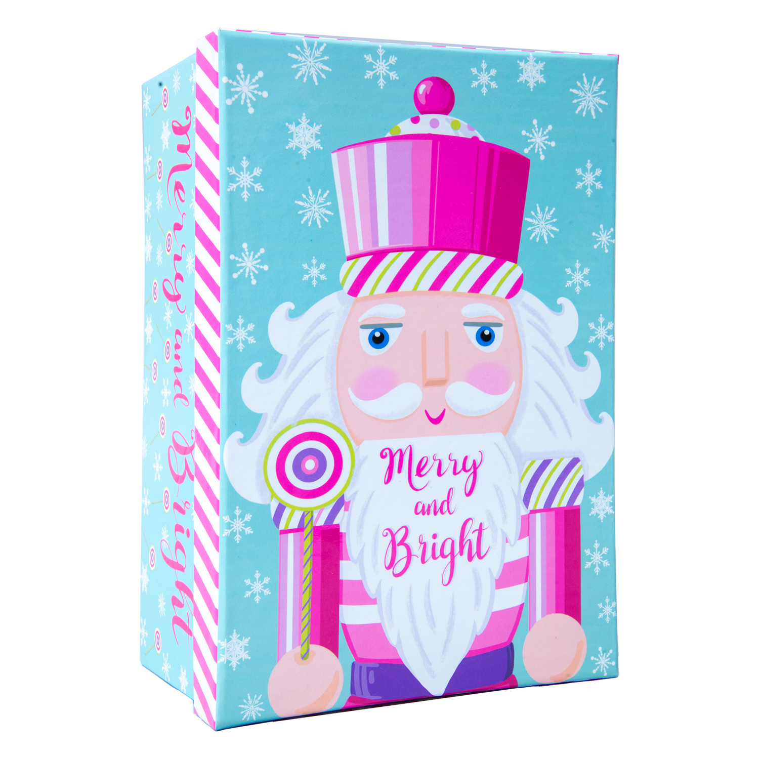 slide 2 of 3, Rectangle Gift Box with Treatment, Large, Nutcracker, 13 in