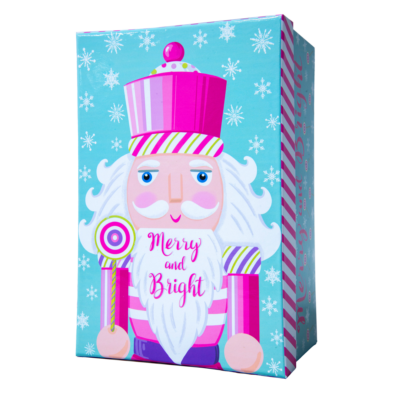 slide 3 of 3, Rectangle Gift Box with Treatment, Large, Nutcracker, 13 in