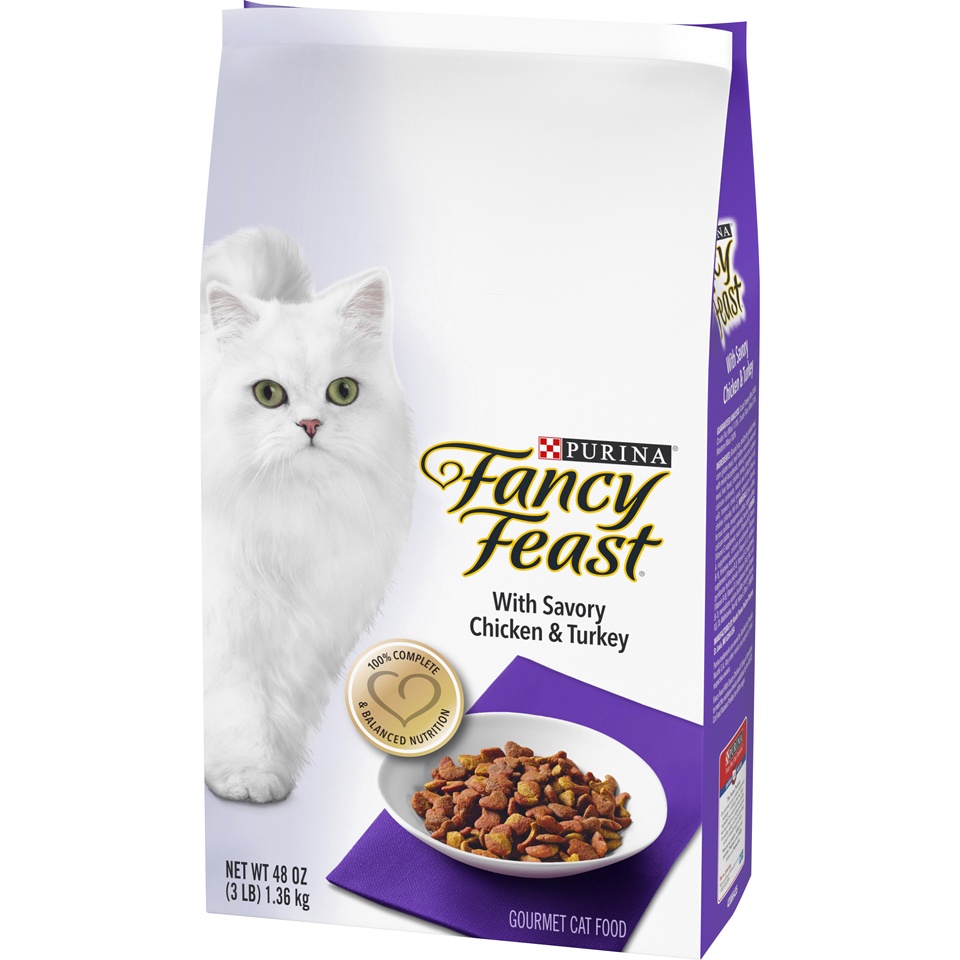 slide 6 of 9, Fancy Feast Purina Fancy Feast with Chicken & Turkey Adult Gourmet Dry Cat Food - 48oz, 