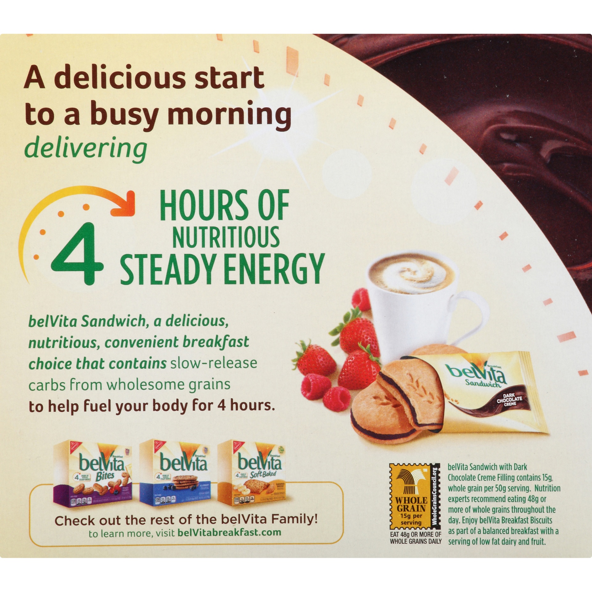 slide 7 of 9, belVita Nabisco Belvita Dark Chocolate Creme Breakfast Biscuits, 5 ct