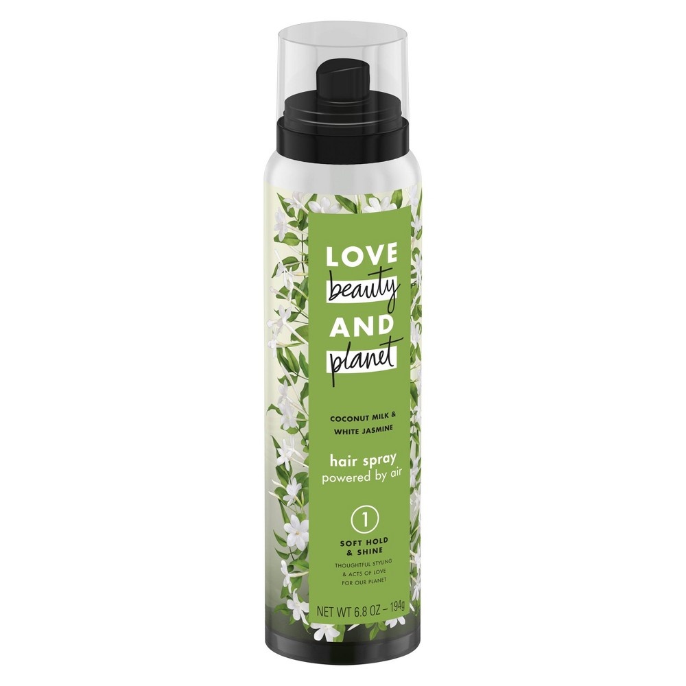 slide 5 of 6, Love Beauty & Planet Coconut Milk and White Jasmine Soft Hold and Shine Hair Spray, 6.8 oz