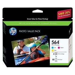HP Inc. HP 564 Photosmart C/M/Y 3pk Ink Cartridge - (CG925AN#140)