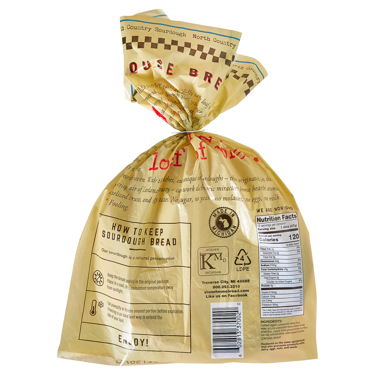 slide 2 of 3, Stone House Bread Stone House Sourdough Bread, North Country, 20 oz, 20 oz