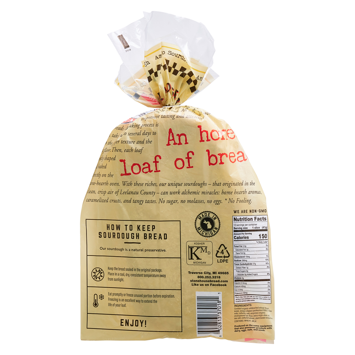 slide 2 of 3, Stone House Bread, Asiago Cheese Sourdough, 20 oz, 20 oz