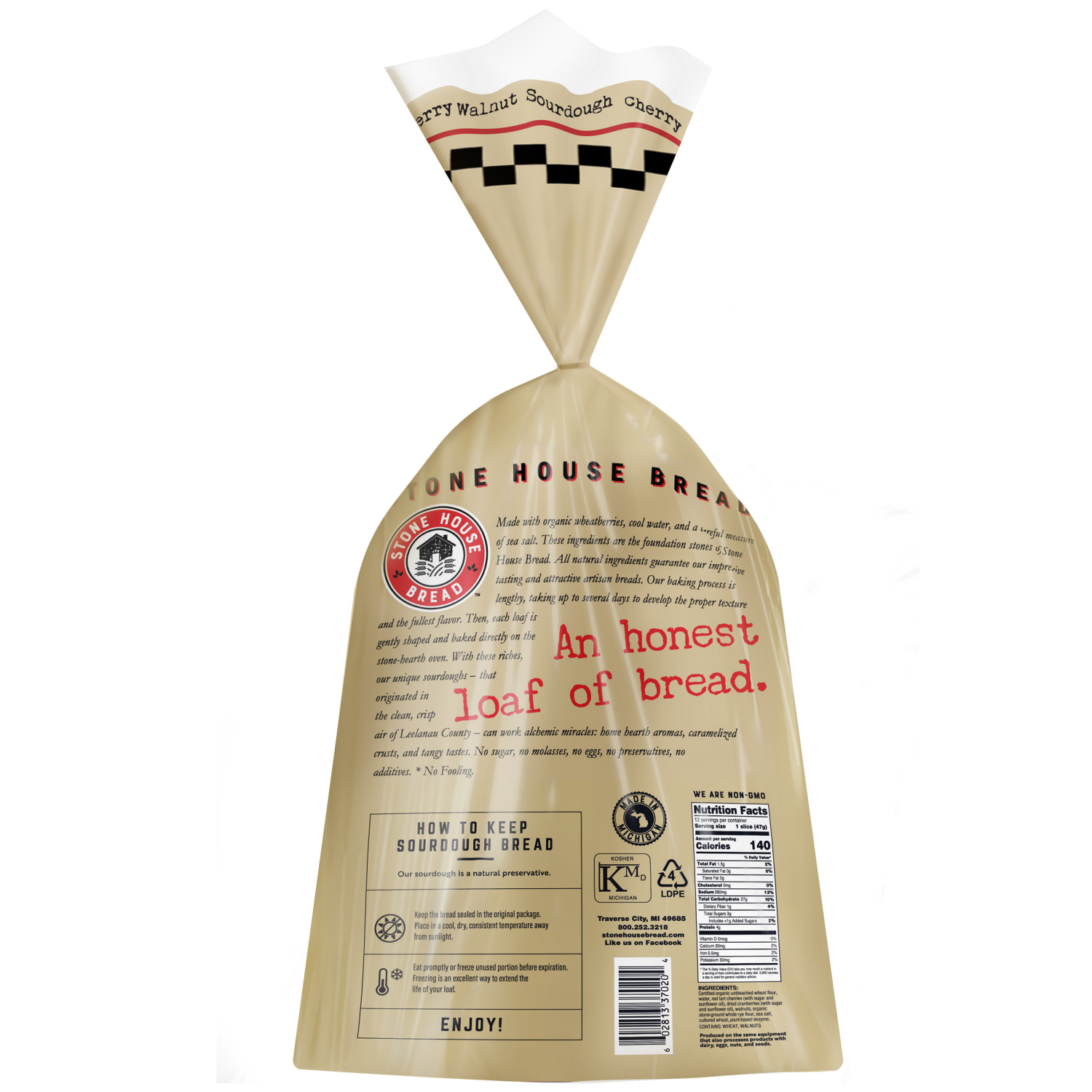 slide 2 of 6, Stone House Bread Stone House Sourdough Bread, Cherry Walnut, 20 oz, 20 oz