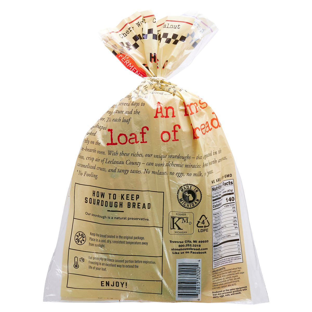 slide 2 of 3, Stone House Bread Stone House Sourdough Bread, Cherry Walnut, 20 oz, 20 oz