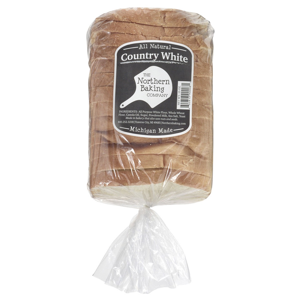 slide 1 of 1, STONE HOUSE The Northern Baking Company, Country White Sliced Bread, Half Loaf, 15 oz