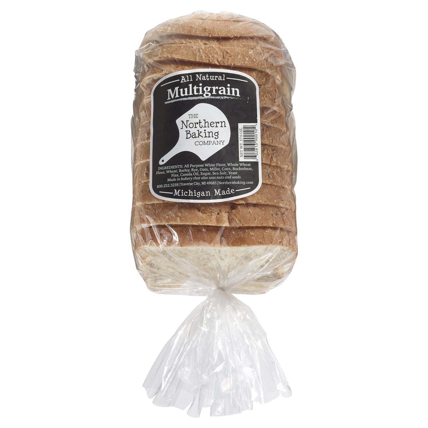 slide 1 of 1, STONE HOUSE The Northern Baking Company, Multigrain Sliced Bread, Half Loaf, 17.6 oz