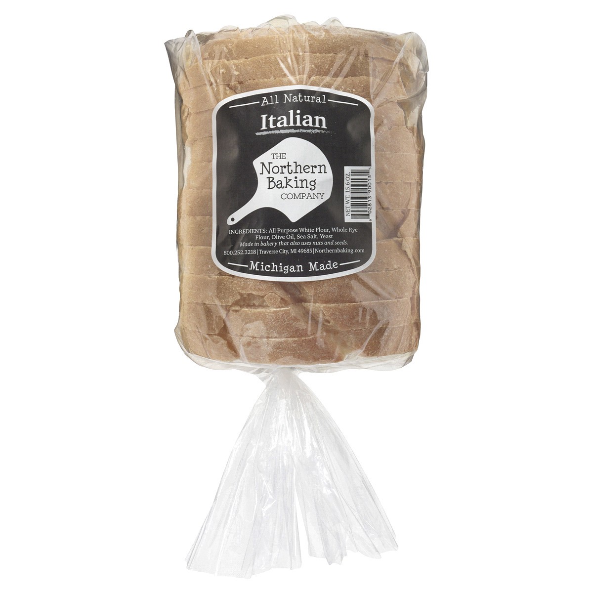 slide 1 of 1, STONE HOUSE The Northern Baking Company, Italian Sliced Bread, Half Loaf, 15.6 oz