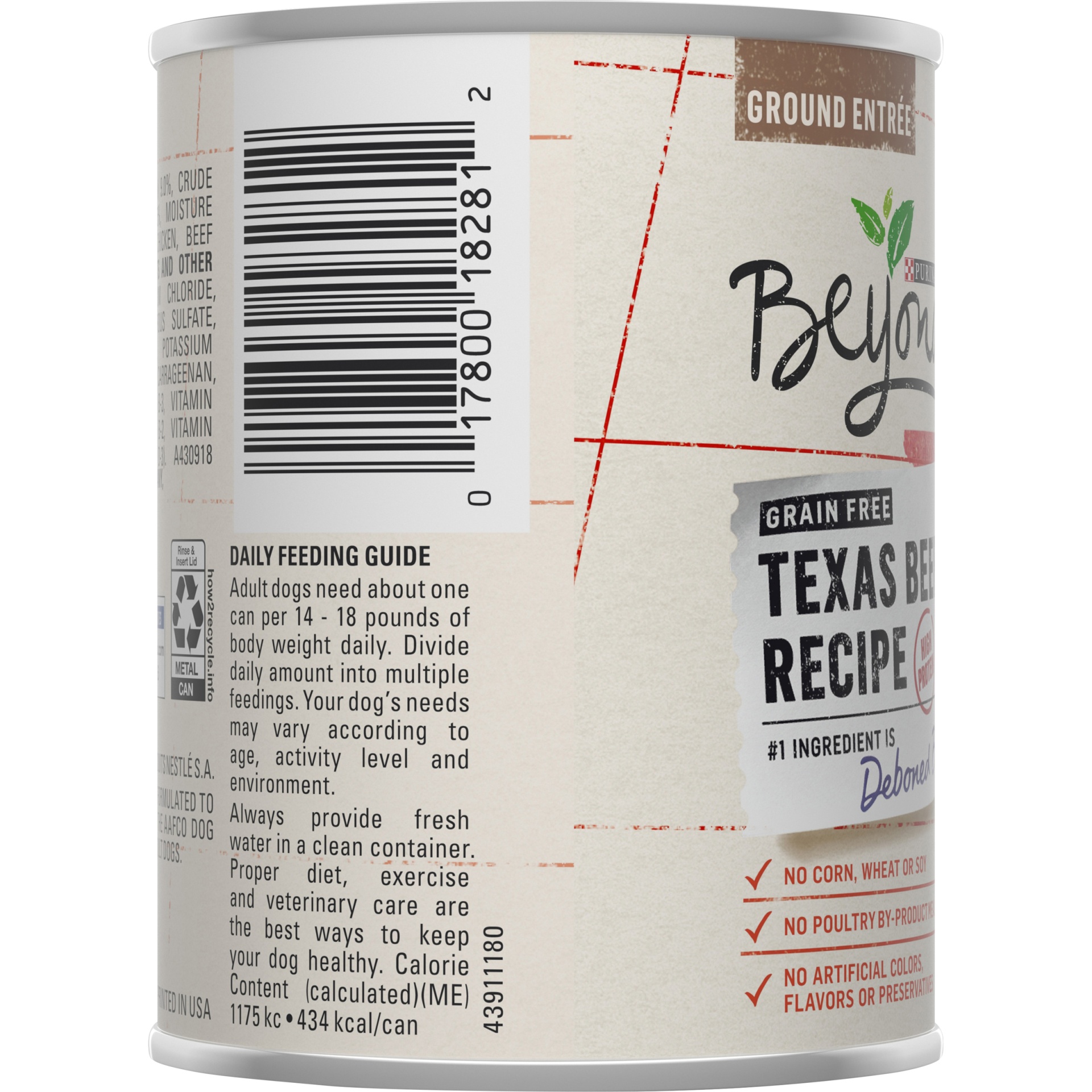 slide 2 of 7, Purina Beyond Natural Grain Free Texas Beef Recipe Adult Wet Dog Food, 13 oz