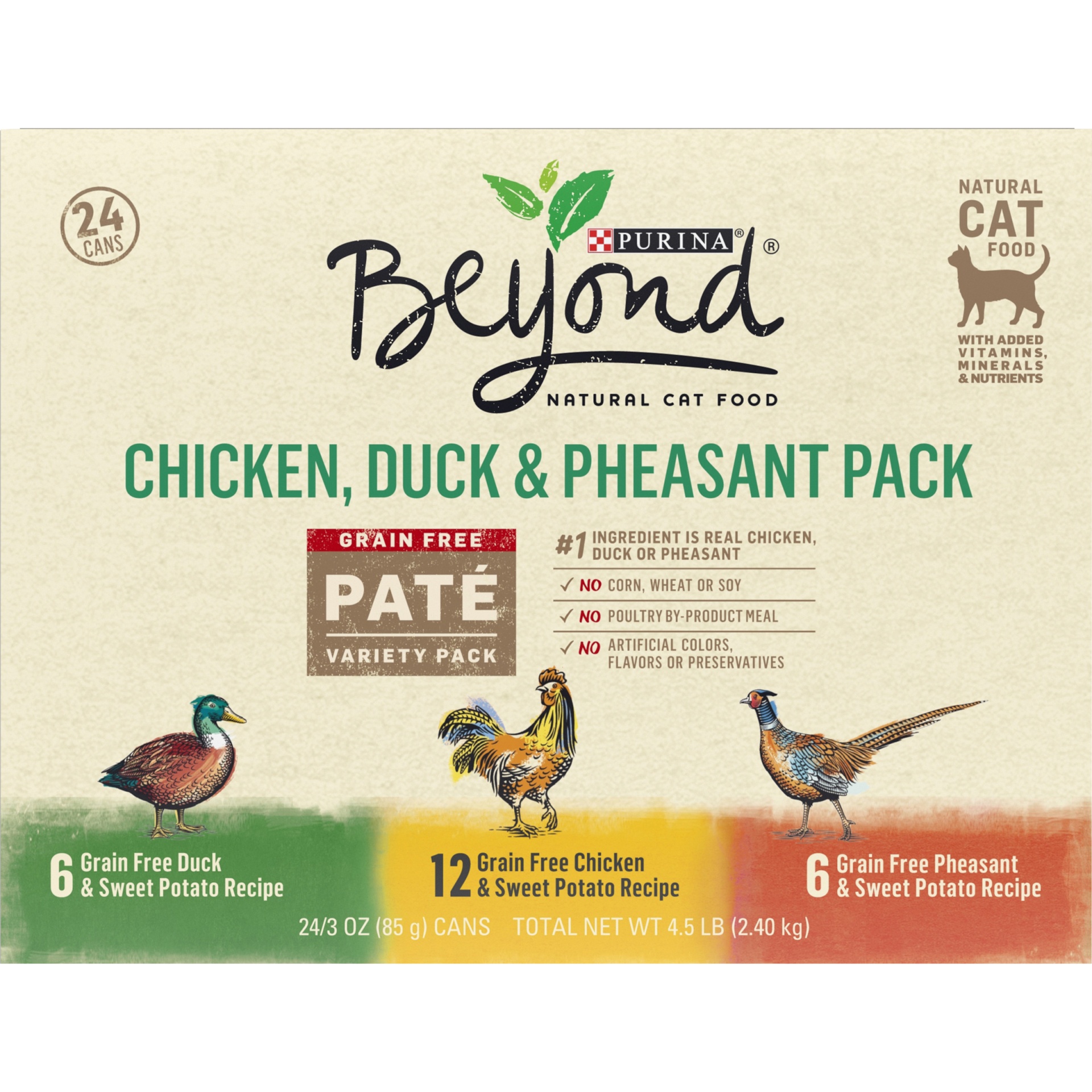 Purina Beyond Grain Free Pate Adult Wet Cat Food Variety Pack 24