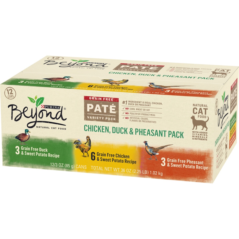 slide 5 of 9, Purina Beyond Grain Free Pate Variety Pack, 12 ct