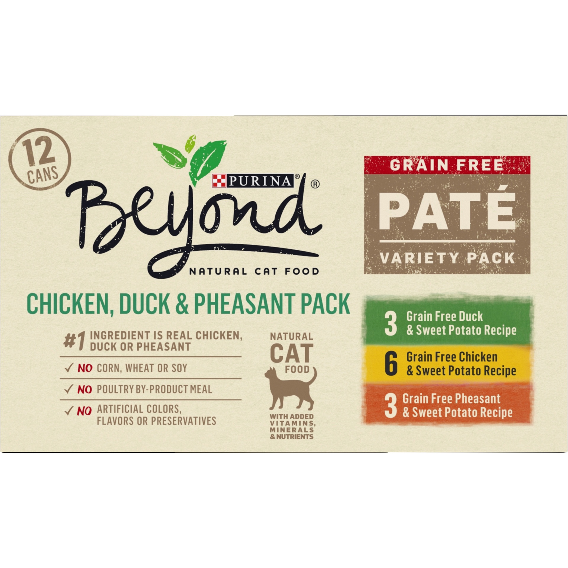 slide 2 of 9, Purina Beyond Grain Free Pate Variety Pack, 12 ct