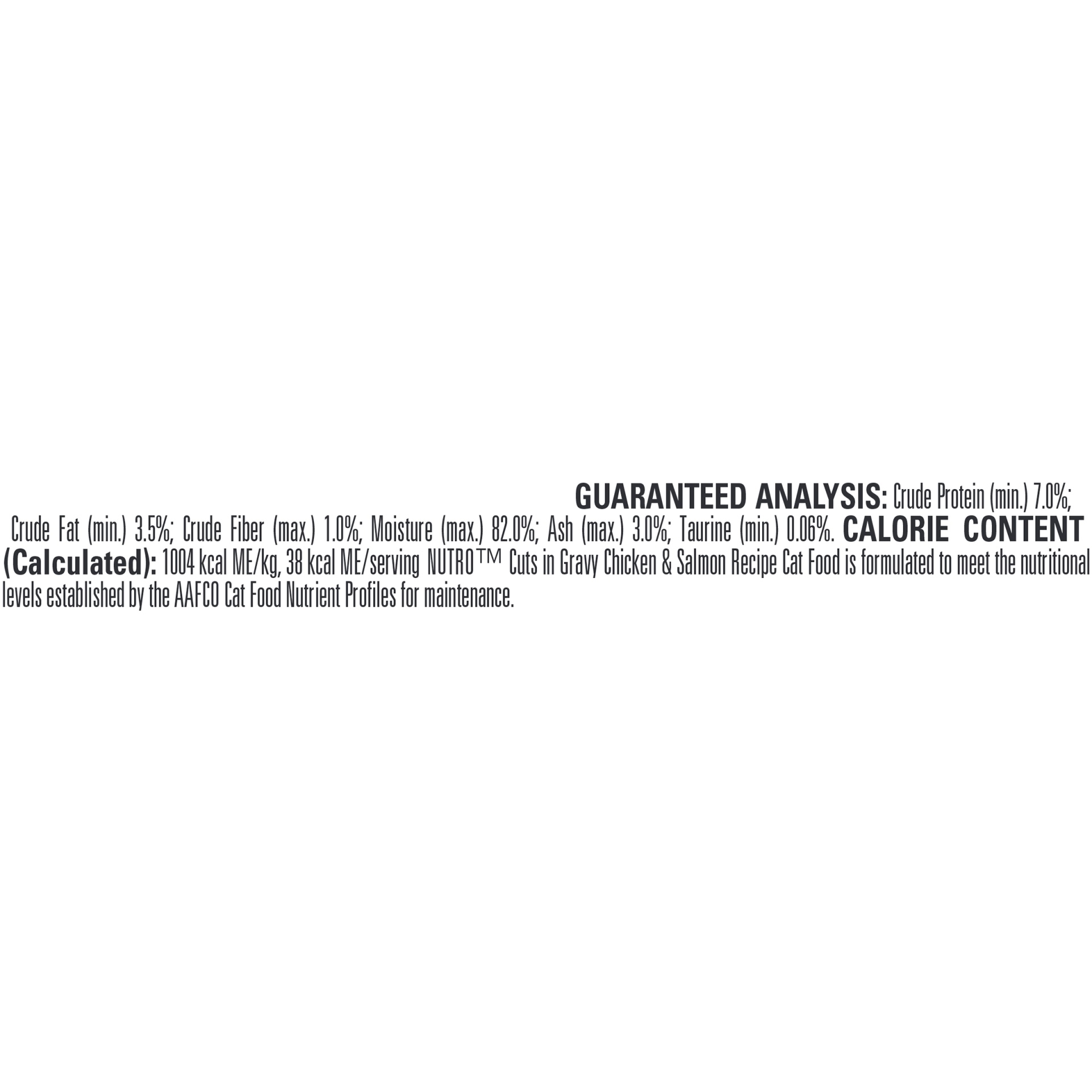 slide 9 of 9, NUTRO Grain Free* Natural Wet Cat Food Cuts in Gravy Chicken & Salmon Recipe, (24) PERFECT PORTIONS Twin-Pack Trays, 2.64 oz