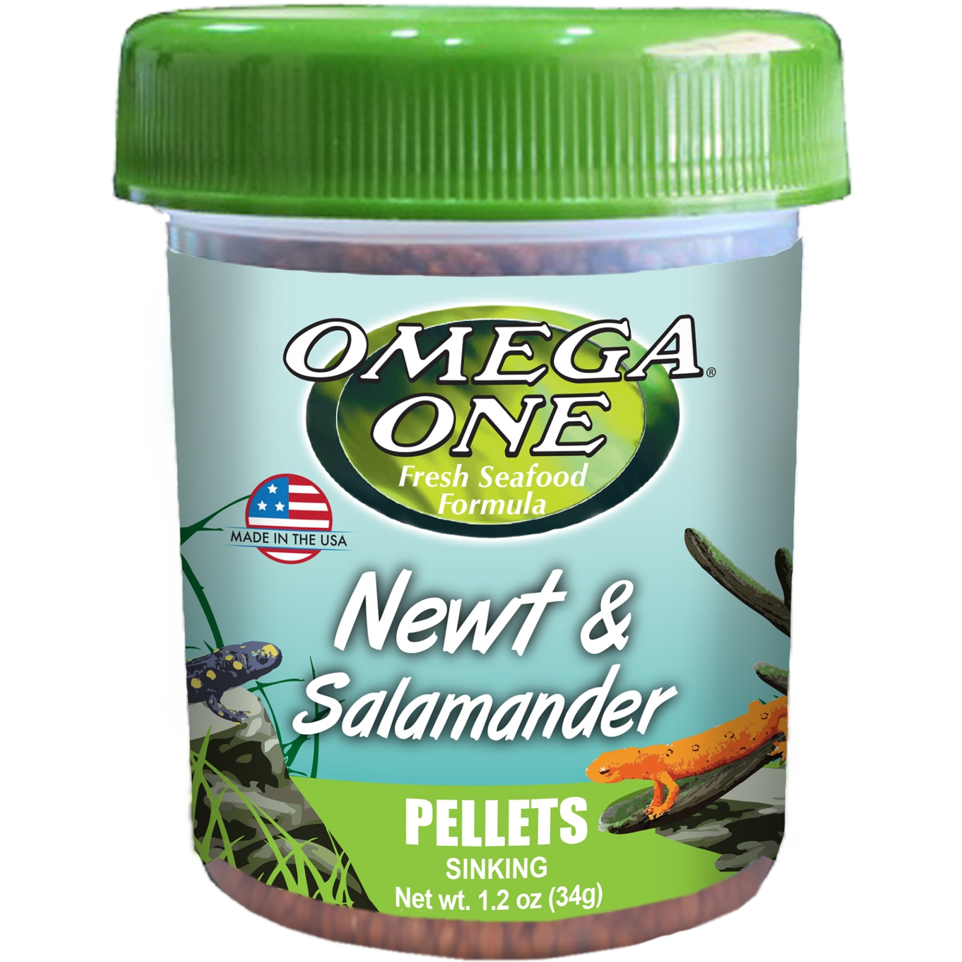 slide 1 of 1, Omega One Newt & Salamander Pellets, 1.2 oz