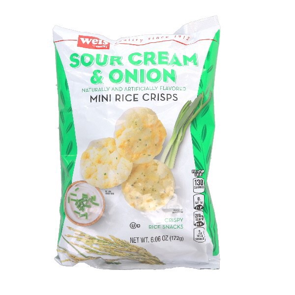 slide 1 of 1, Weis Quality Sour Cream & Onion Mini Rice Crisps, 6.06 oz