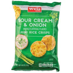 Weis Quality Sour Cream & Onion Mini Rice Crisps