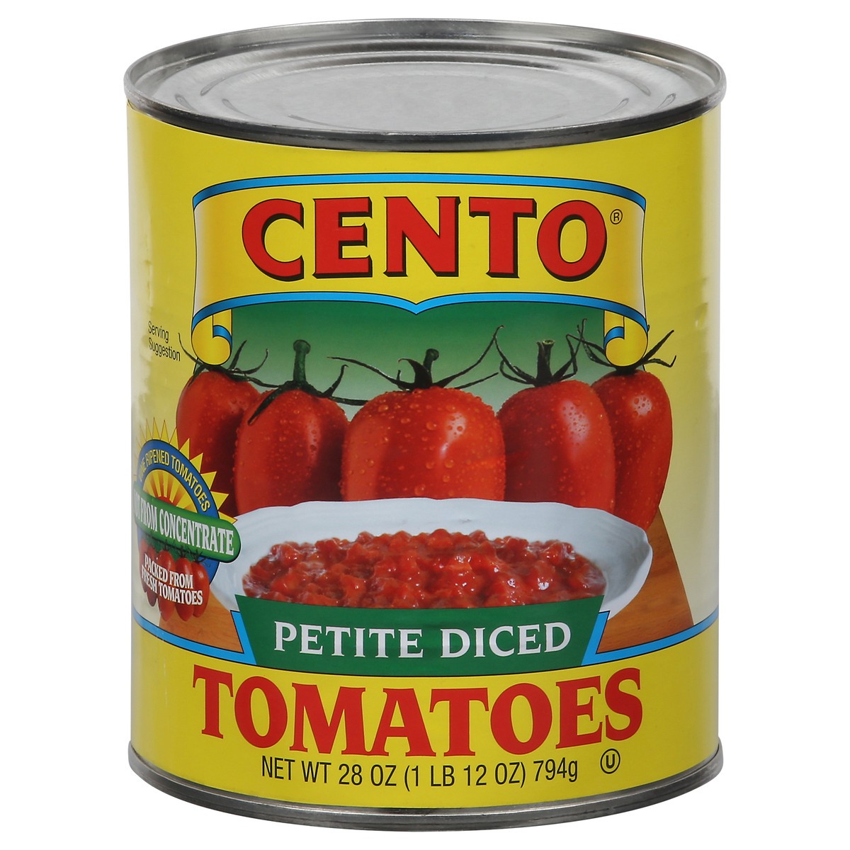 slide 1 of 9, Cento Petite Diced Tomatoes, 28 oz