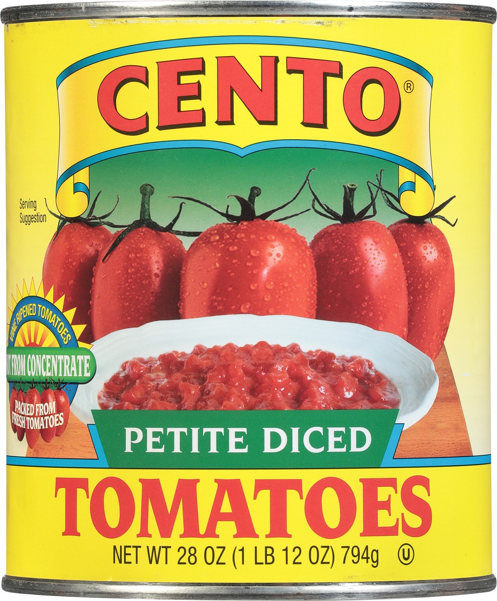 slide 6 of 9, Cento Petite Diced Tomatoes, 28 oz