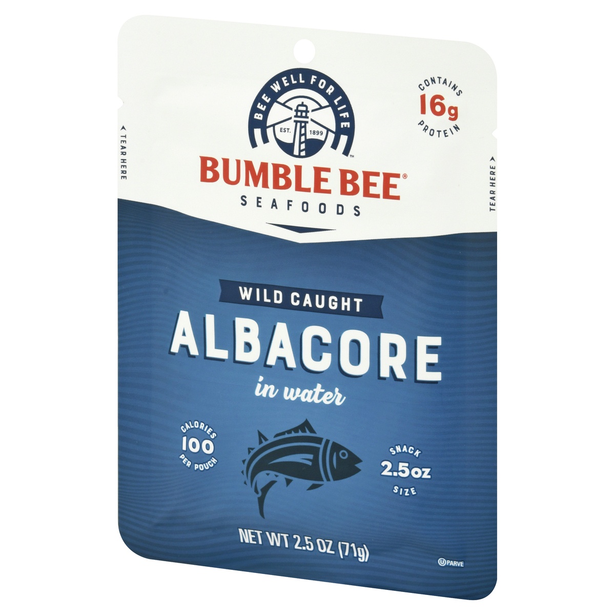 slide 3 of 10, Bumble Bee Albacore Tuna in Water Pouch, 2.5 oz