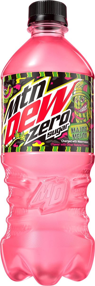 slide 2 of 4, Mountain Dew Zero Sugar Dew Major Melon Watermelon 20 Fl Oz, 20 fl oz