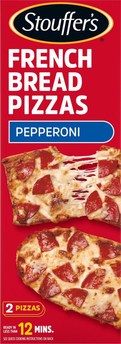 slide 3 of 13, STOUFFER'S Pepperoni French Bread Frozen Pizza 11.75oz Box, 11.75 oz