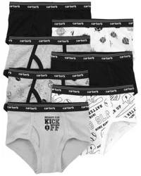Carter's Kid 7-Pack Cotton Briefs Underwear Multi 10-12