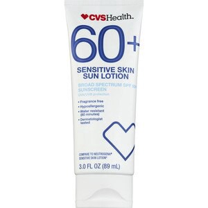 slide 1 of 1, CVS Health Broad Spectrum Sunscreen Lotion Spf 60 Sensitive Skin, 3 Oz, 3 oz