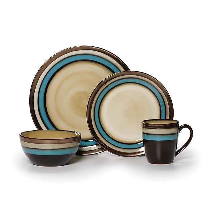 slide 1 of 2, Gourmet Basics by Mikasa Spector Blue Dinnerware Set, 16 ct