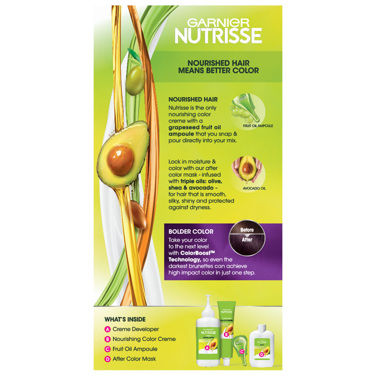 slide 7 of 8, Garnier Ultra Color Nourishing Color Creme - Deepest Intense Purple P1, 1 ct