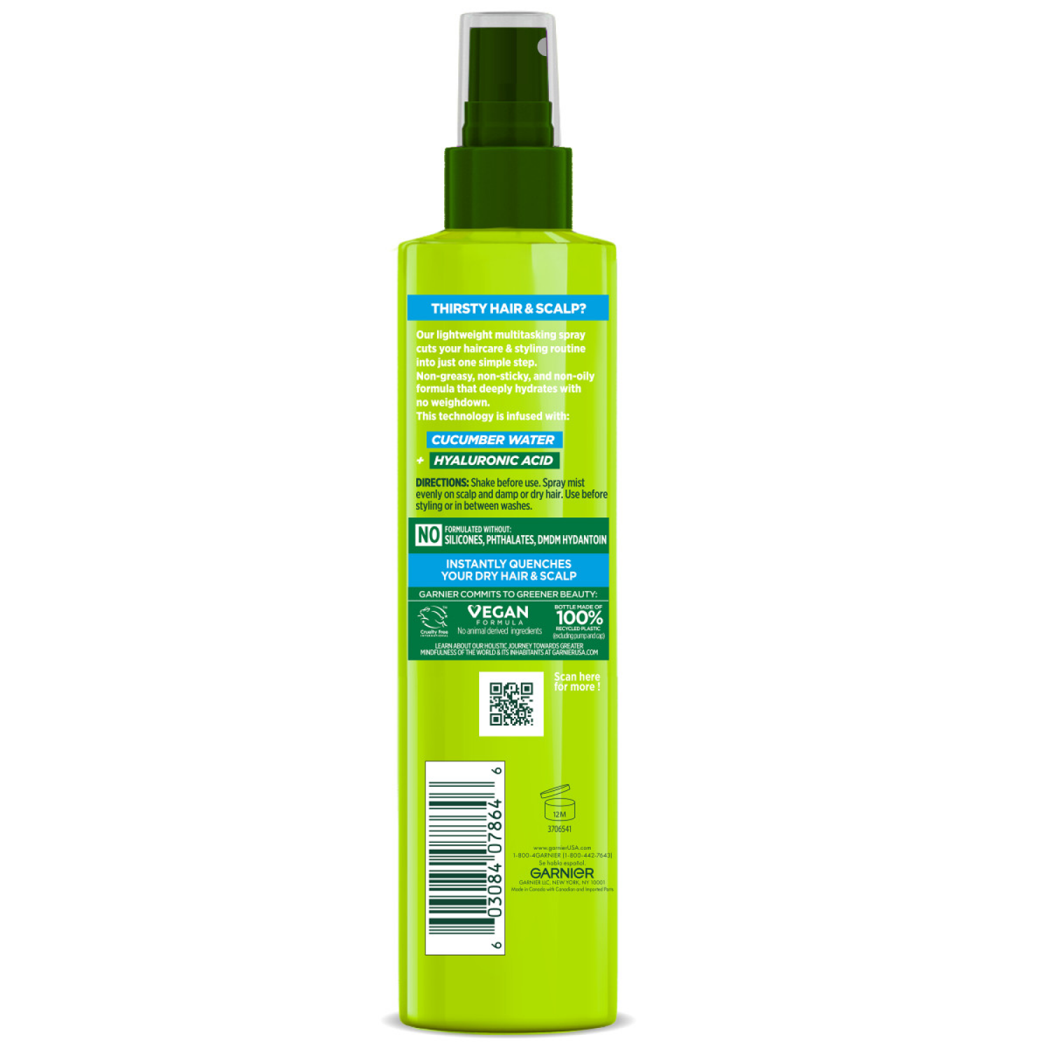 slide 2 of 8, Garnier Fructis Pure Moisture 10-in-1 Spray - 8.1 Fl. Oz., 8.1 fl oz
