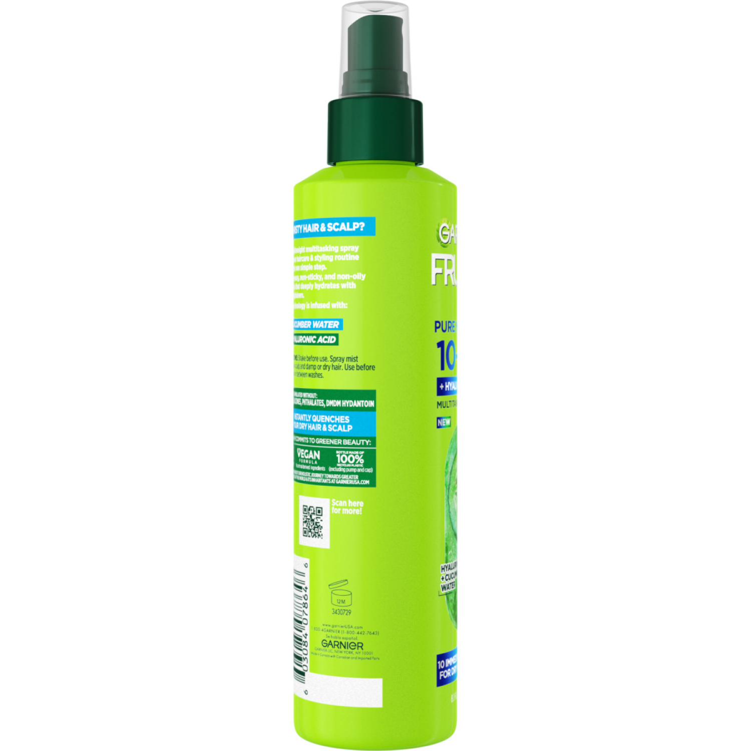 slide 2 of 5, Garnier Fructis Pure Moisture 10-in-1 Spray - 8.1 Fl. Oz., 8.1 fl oz