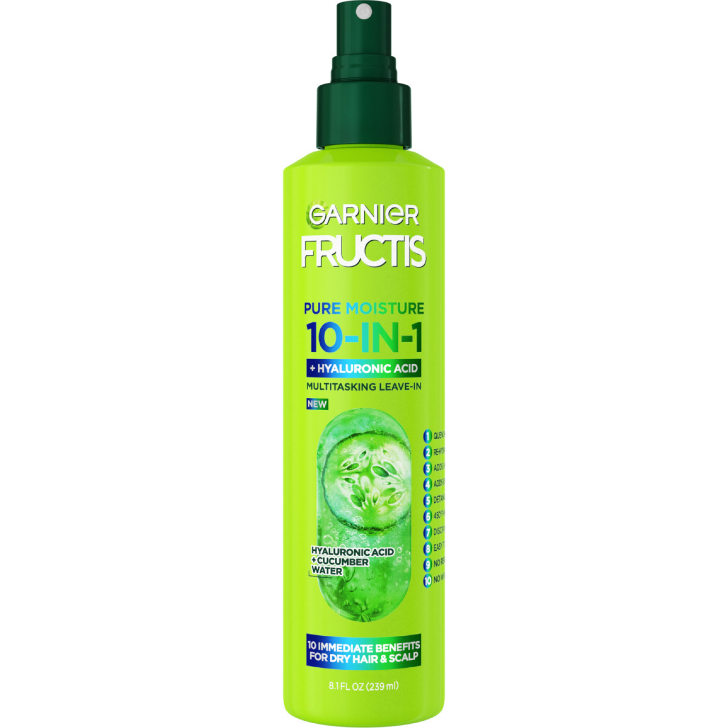 slide 1 of 5, Garnier Fructis Pure Moisture 10-in-1 Spray - 8.1 Fl. Oz., 8.1 fl oz