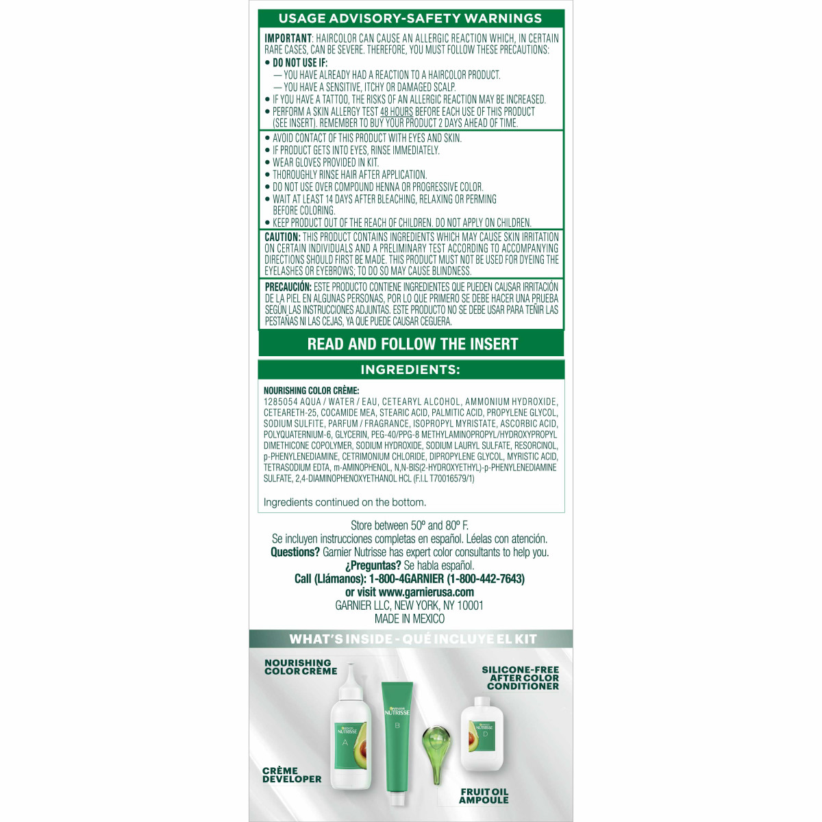 slide 3 of 6, Garnier Nutrisse Medium Ultra Ash Blonde 711, 1 ct