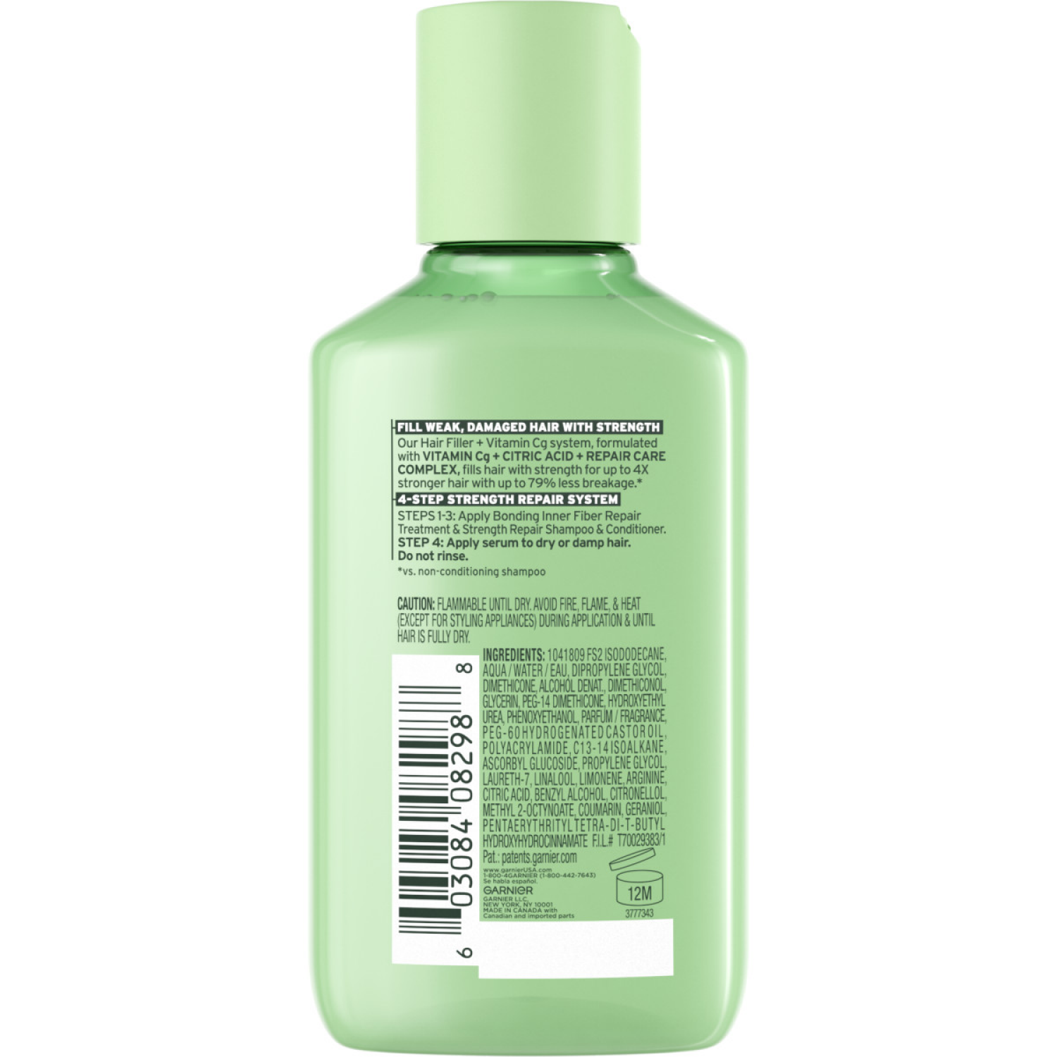 slide 4 of 5, Garnier Hair Filler Strength Repair Serum, 3.75 fl oz