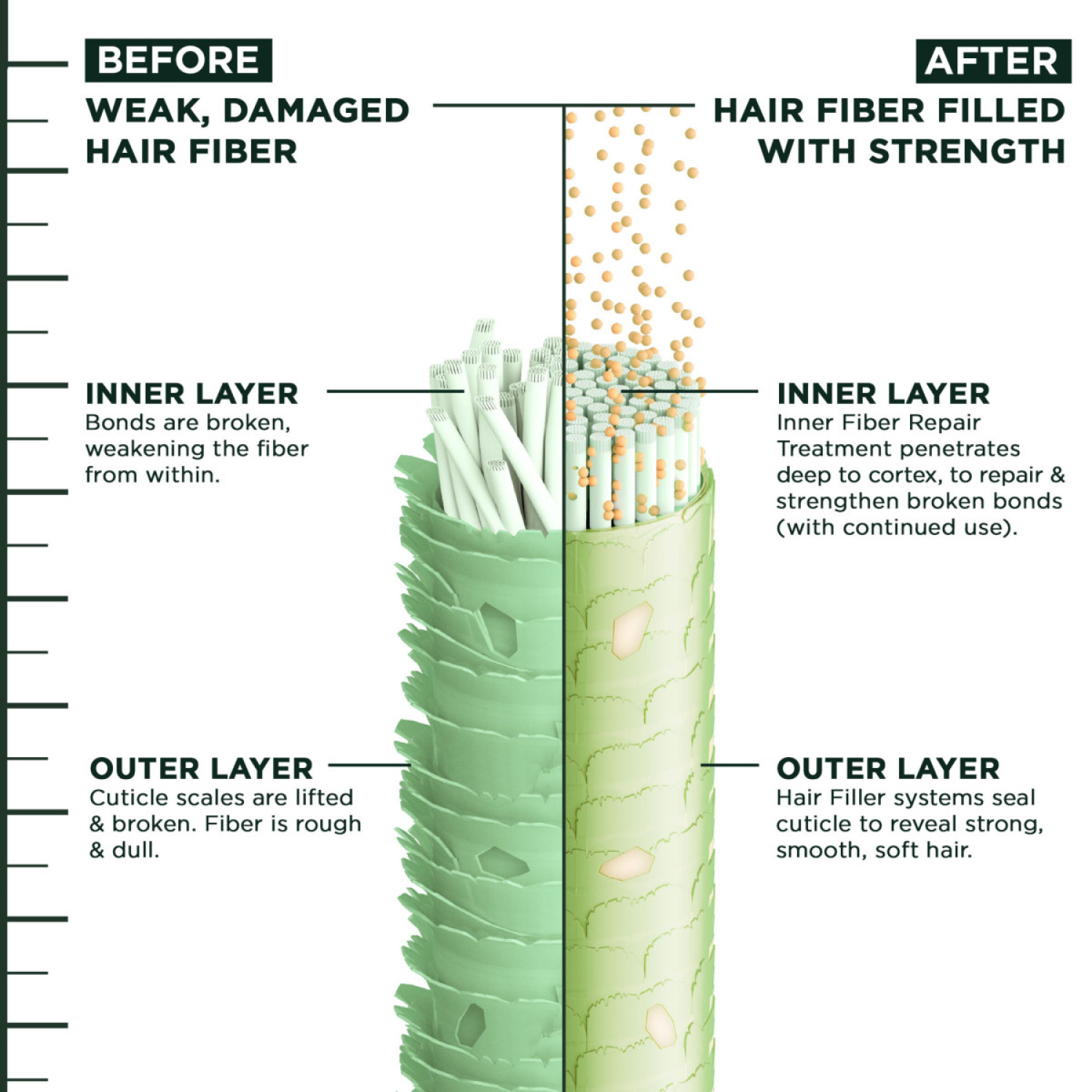 slide 5 of 5, Garnier Hair Filler Strength Repair Serum, 3.75 fl oz