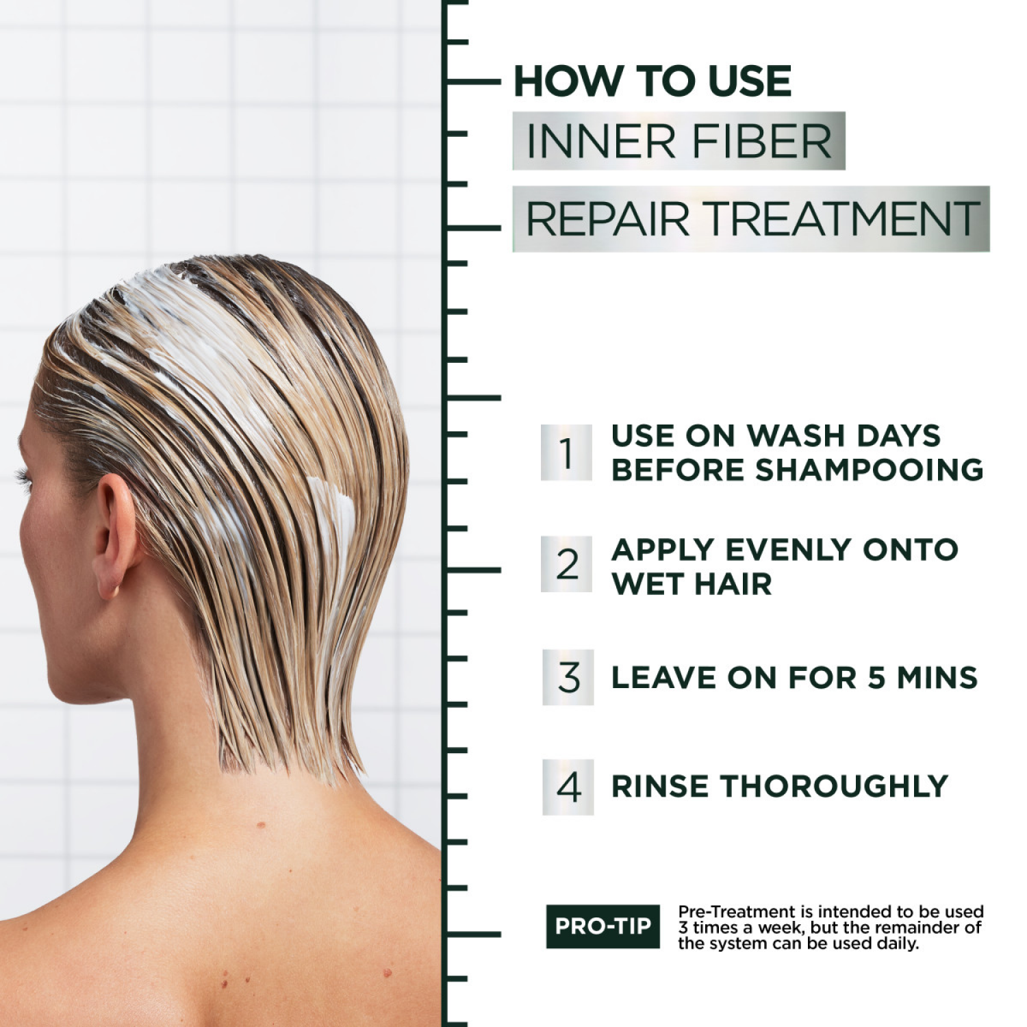 slide 8 of 8, Garnier Hair Filler + Bonding Inner Fiber Repair Treatment 10.1 fl oz, 10.1 fl oz