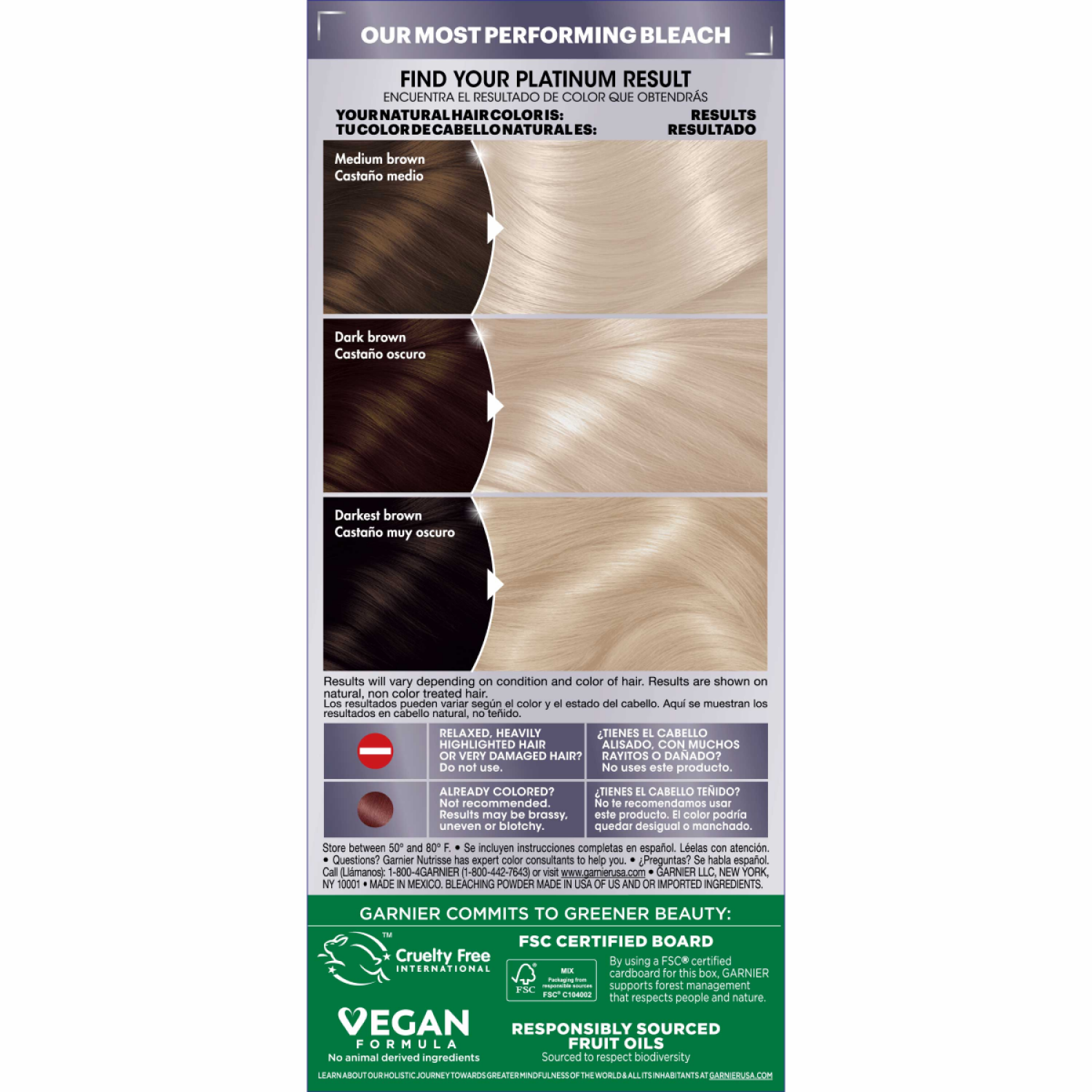 slide 7 of 7, Garnier Charcoal PL3 Ultra Cool Platinum Bleach Kit 1 ea, 1 ct