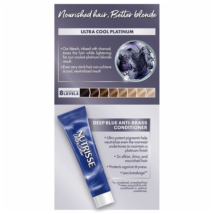 slide 3 of 5, Garnier Charcoal PL3 Ultra Cool Platinum Bleach Kit 1 ea, 1 ct