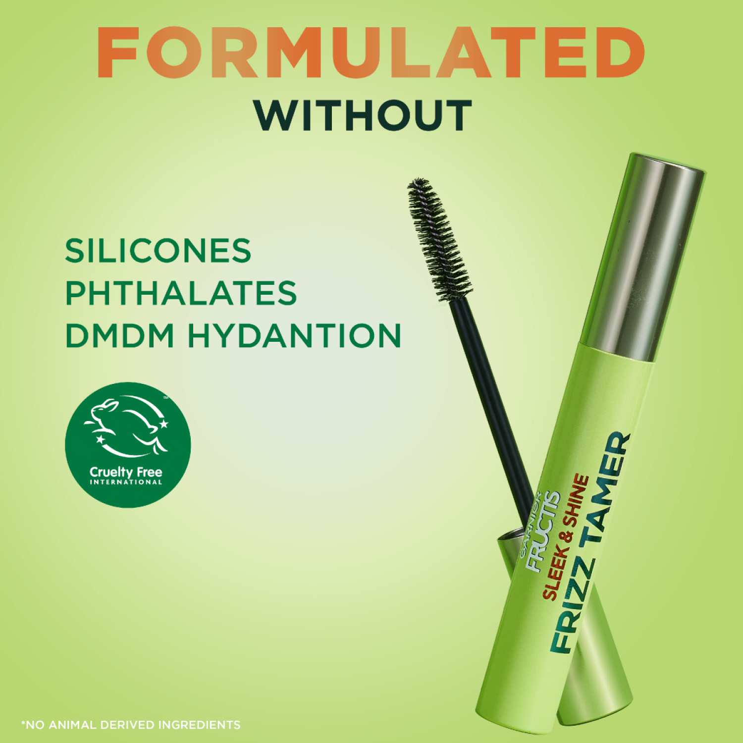 slide 4 of 4, Garnier Fructis Sleek & Shine Frizz Tamer Slick Serum Wand for Flyaways, 0.28 fl oz