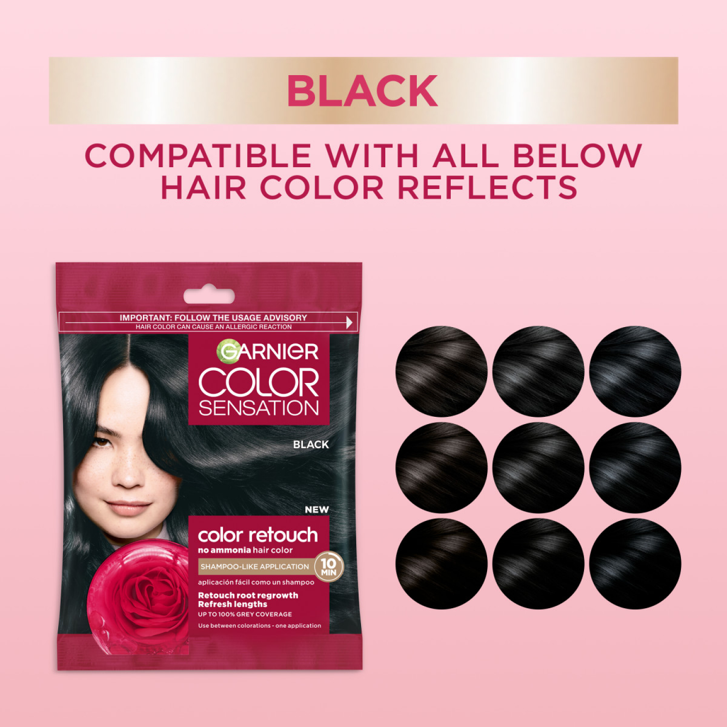 slide 4 of 8, Garnier Black Hair Color 1 ea, 1 ct