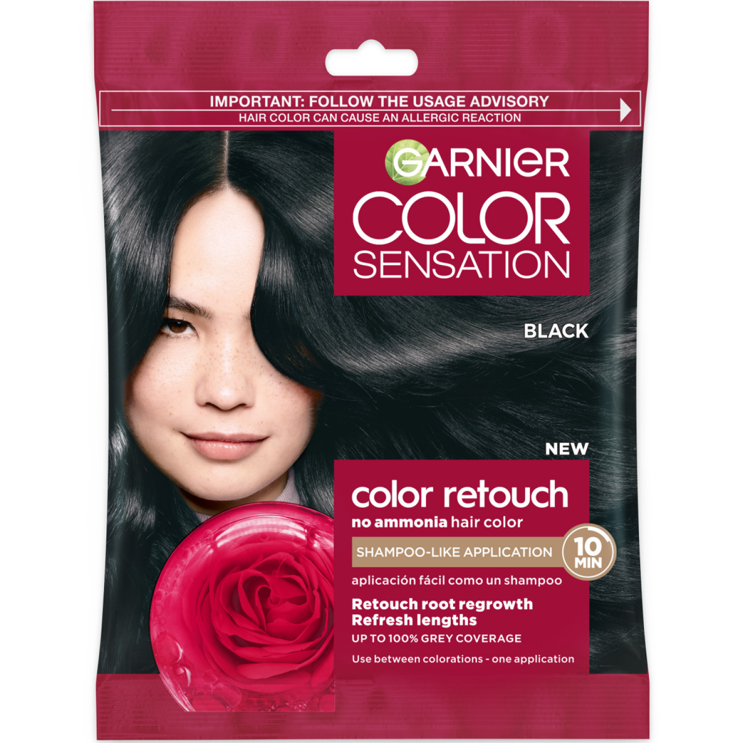 slide 1 of 8, Garnier Black Hair Color 1 ea, 1 ct