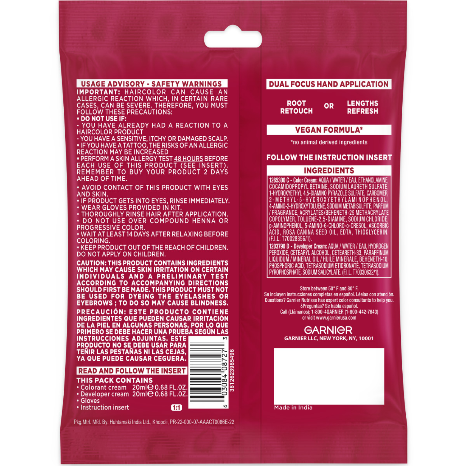 slide 3 of 8, Garnier Red Hair Color 1 ea, 1 ct