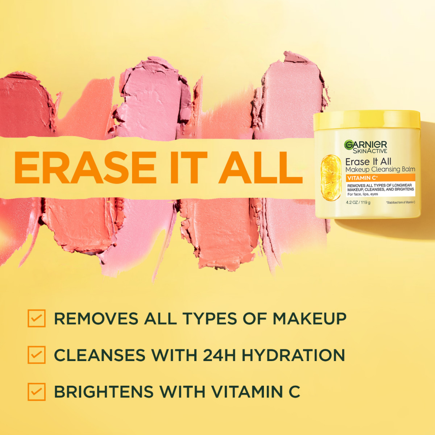 slide 2 of 8, Garnier Makeup Cleansing Balm Vitamin C, 1 ct