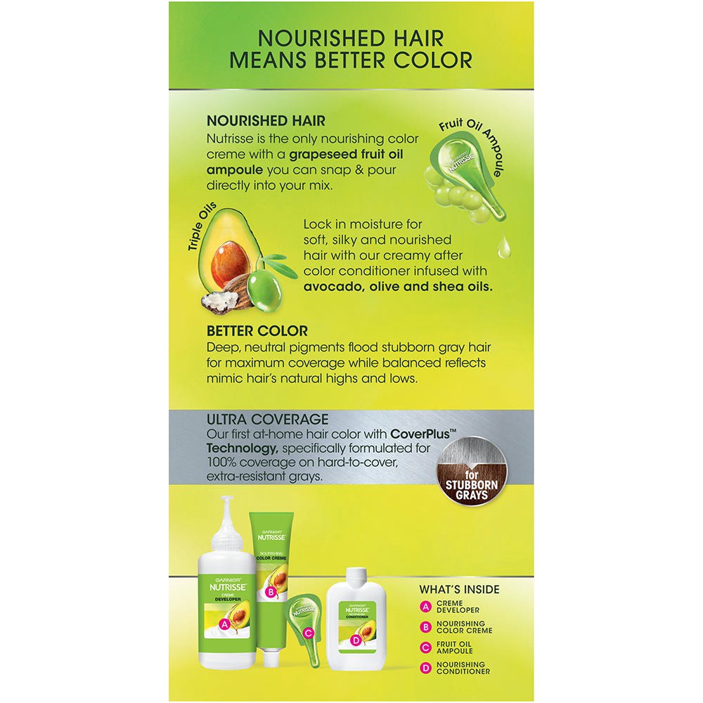 slide 4 of 5, Garnier Nutrisse Ultra Coverage Hair Color, 1 ct