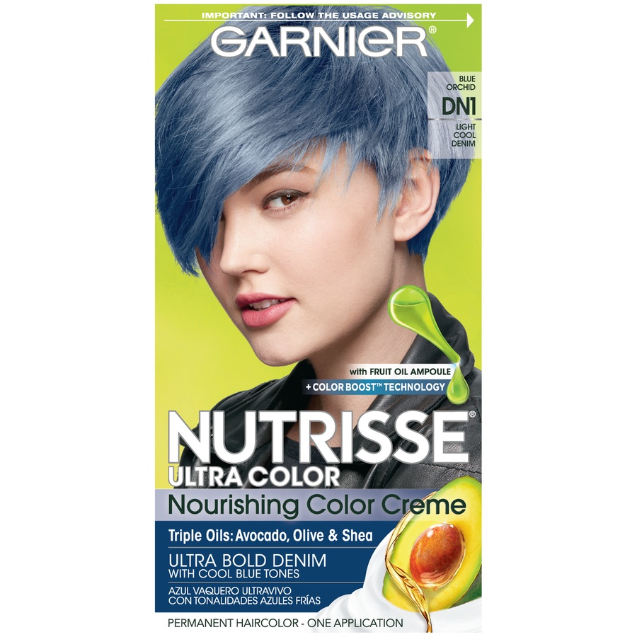 slide 1 of 9, Garnier Nutrisse Ultra Color Denim DN1, 1 ct