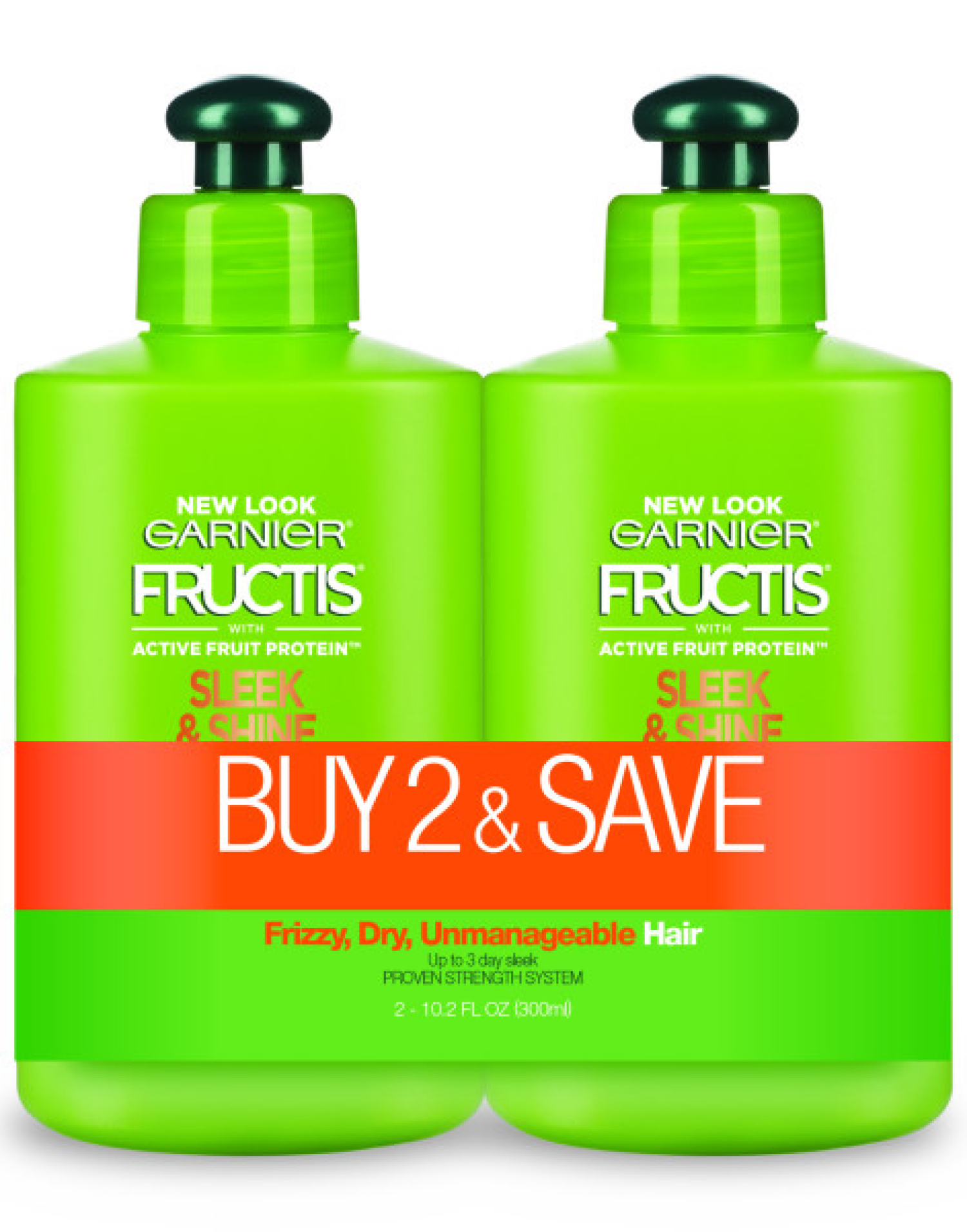 slide 1 of 1, Garnier Sleek & Shine Intense Smooth Leave-In Conditioning Cream, 20.4 fl oz, 20.4 fl oz